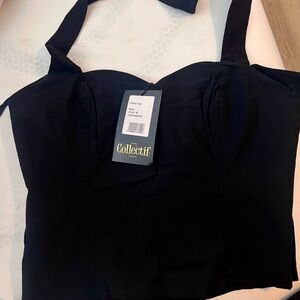 Collectif Black Sweetheart Tank Top